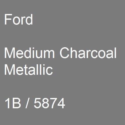Ford, Medium Charcoal Metallic, 1B / 5874.